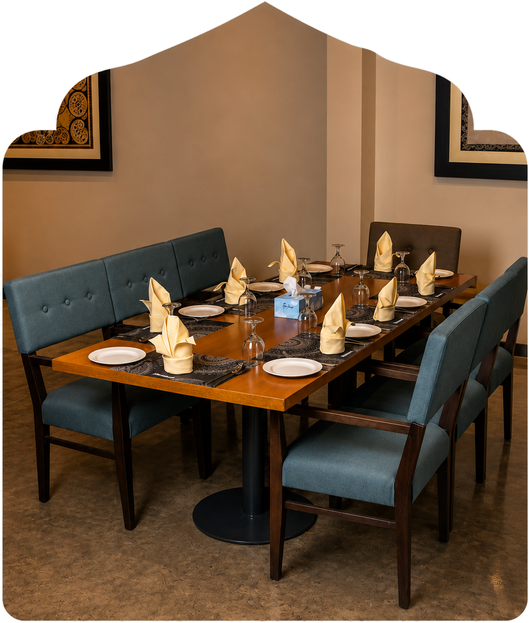 Private dining area